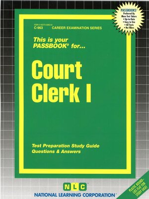 cover image of Court Clerk I
